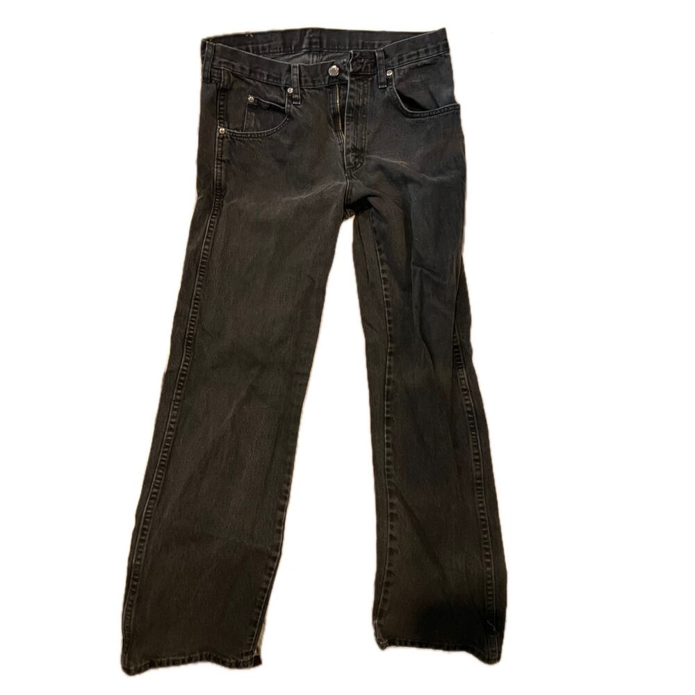 Wrangler Men's Black Bootcut Jeans